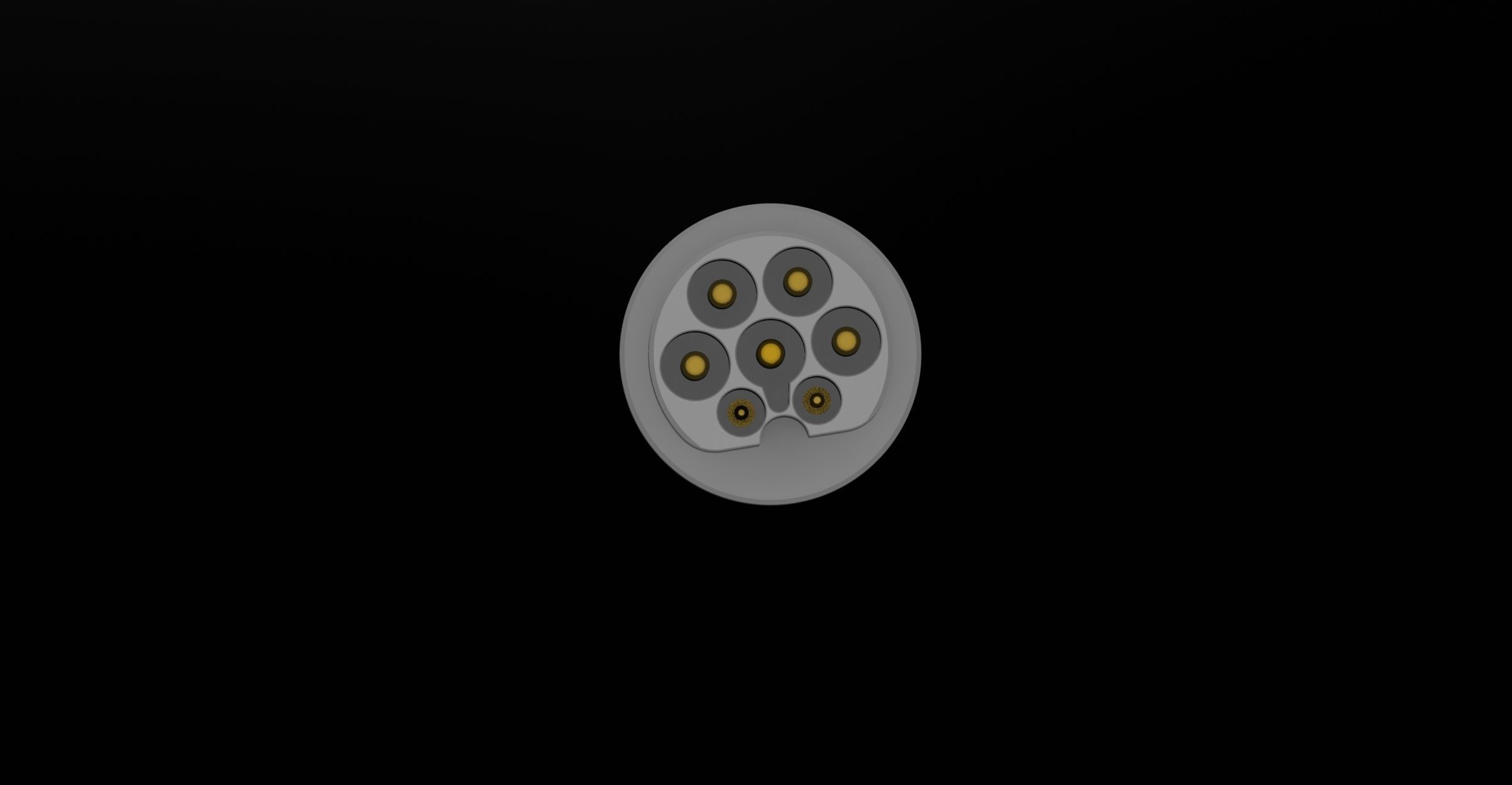 Tesla US to EU supercharger adapter rev2 Type2 Mennekes CHAdeMO 3D print model_5