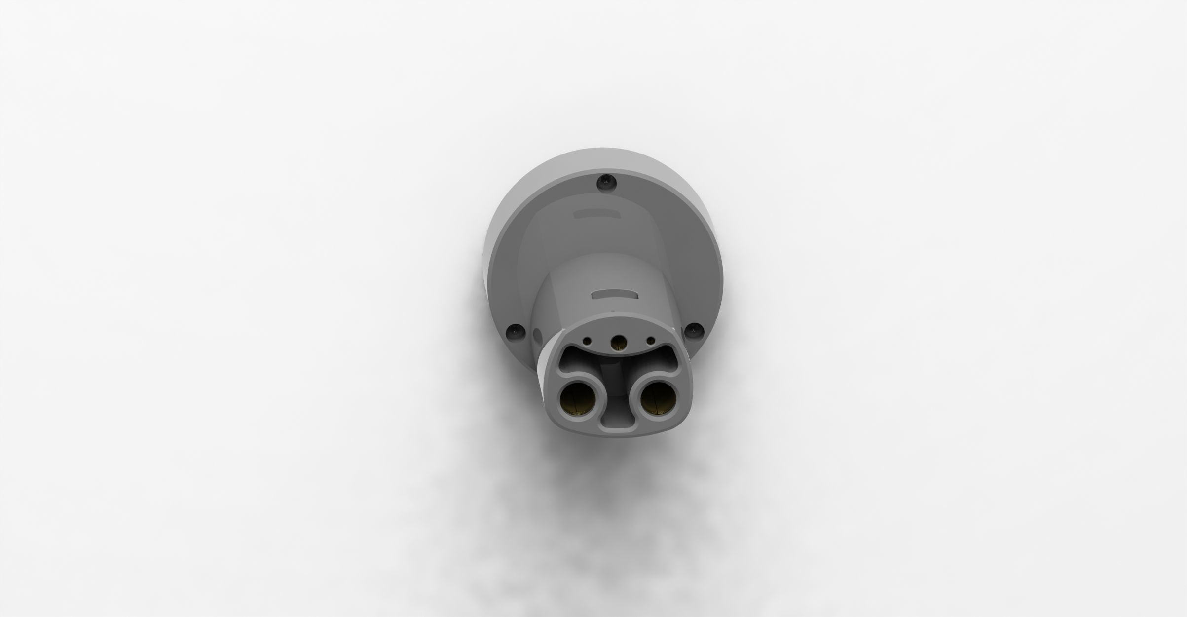 Tesla US to EU supercharger adapter rev2 Type2 Mennekes CHAdeMO 3D print model_1