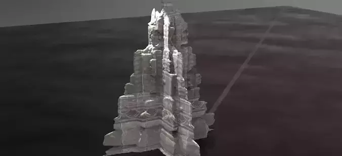 Ancient Aztec Statue Model tall 2