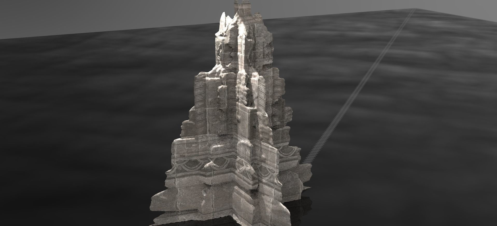 Ancient Aztec Statue collection  3D model_4