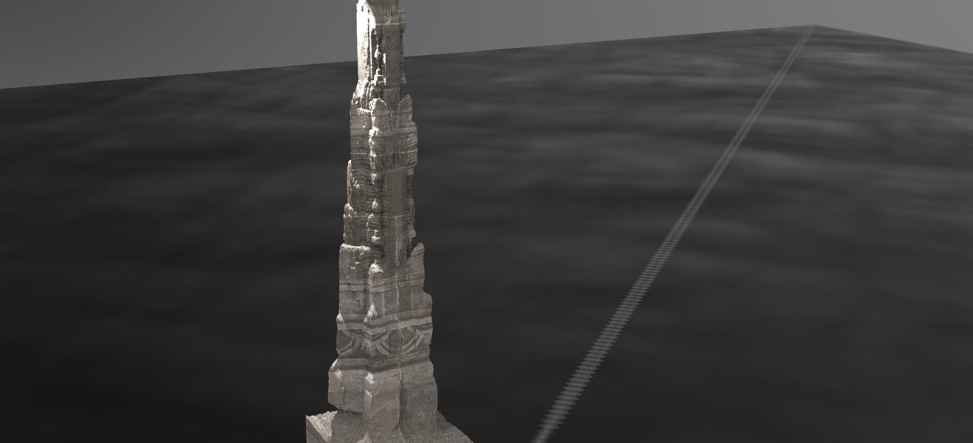 Ancient Aztec Statue collection  3D model_3