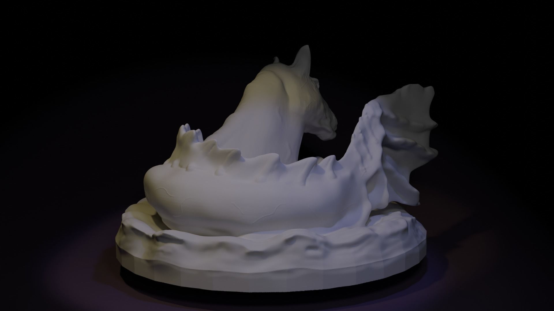 Kelpie From Irish folklore Dnd Mini 3D print model_1