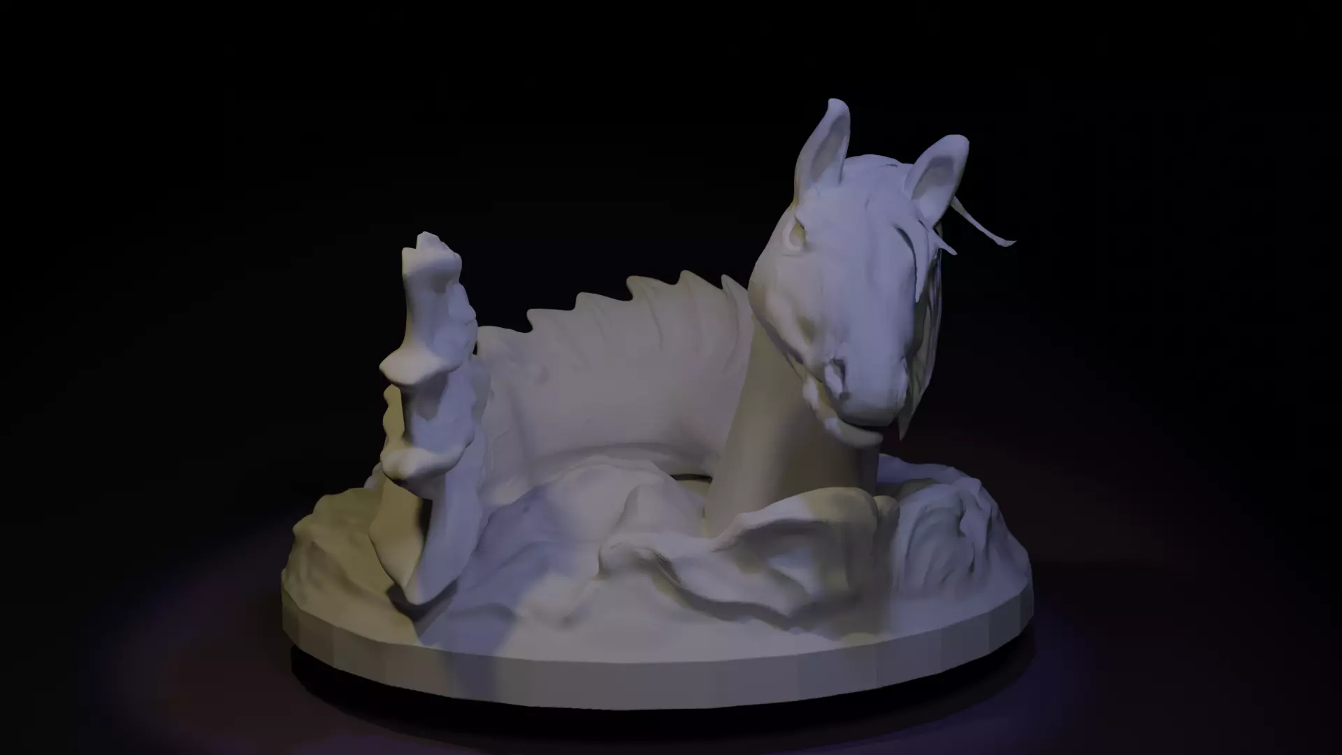 Kelpie From Irish folklore Dnd Mini 3D print model_0