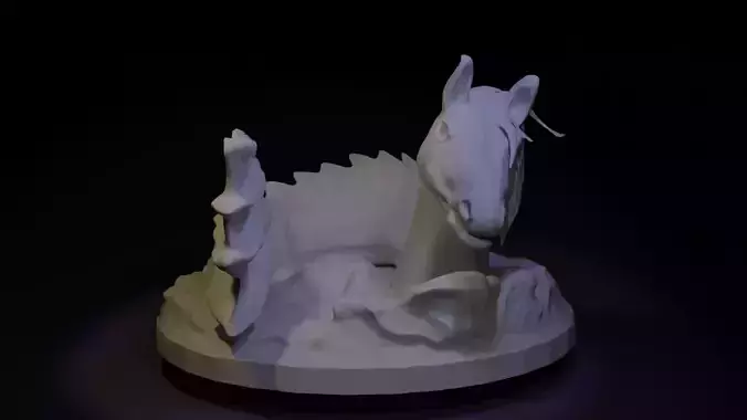 Kelpie From Irish folklore Dnd Mini 3D print model