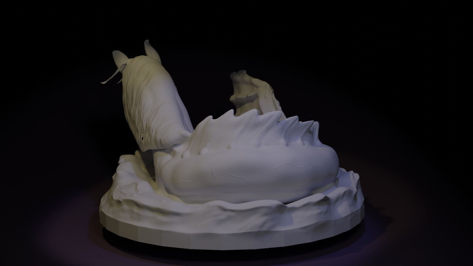 Kelpie From Irish folklore Dnd Mini 3D print model_3