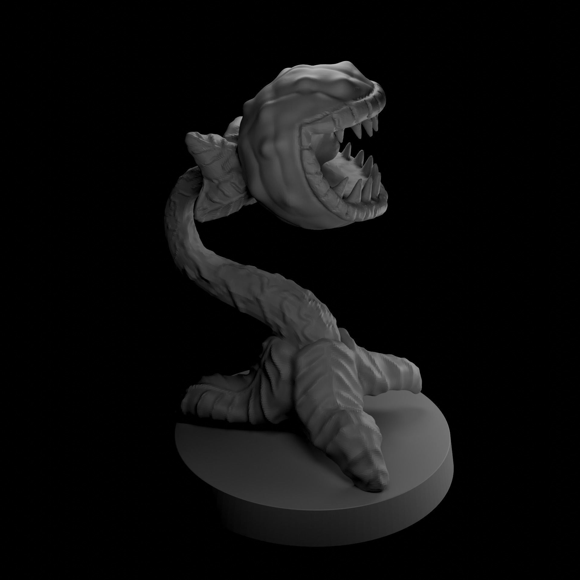 Man Eating Plant 3D print model_10