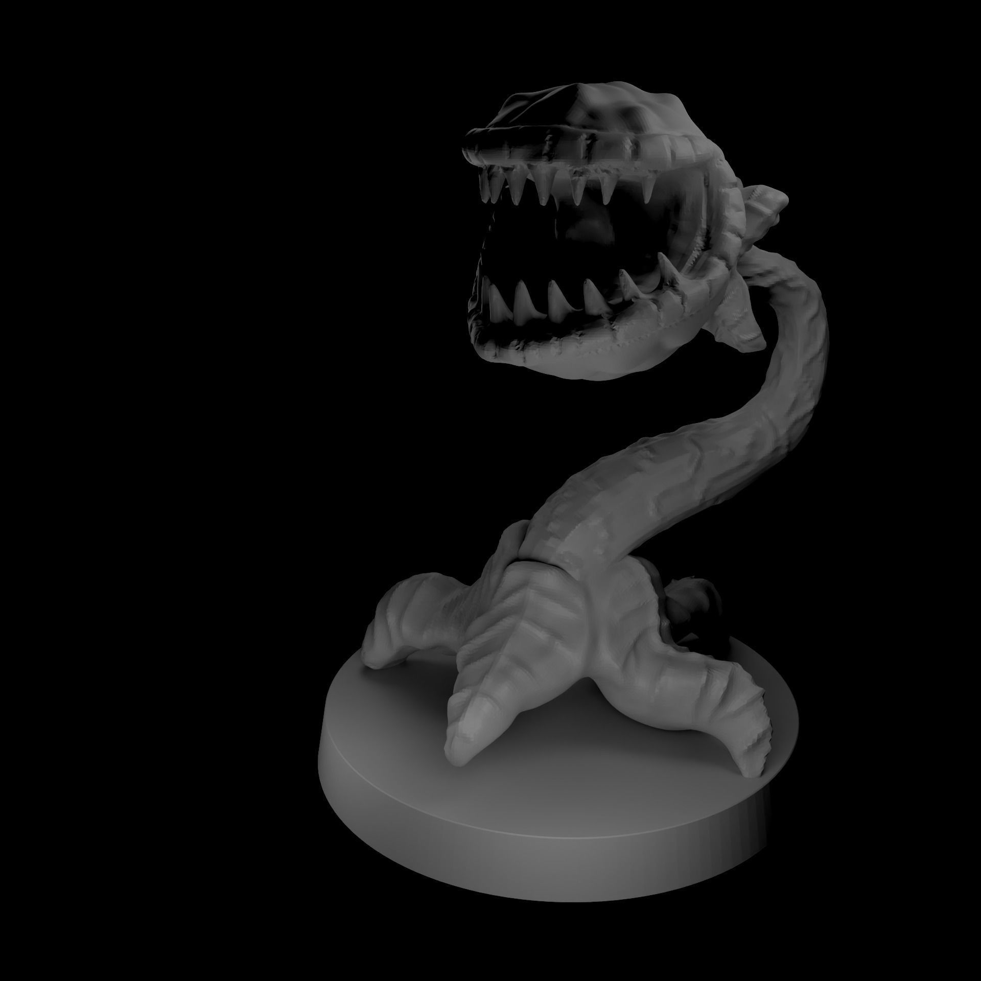 Man Eating Plant 3D print model_1