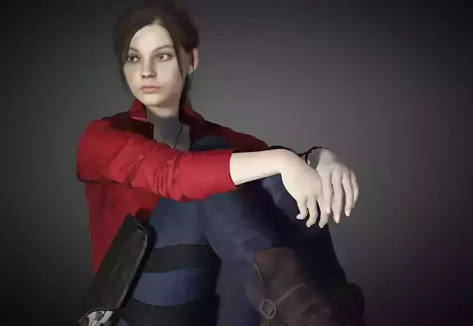 Claire Redfield from Resident Evil 3D Model Low-poly 3D model