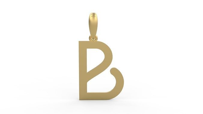 Initial Letters Pendant Likeguard B 3D print model