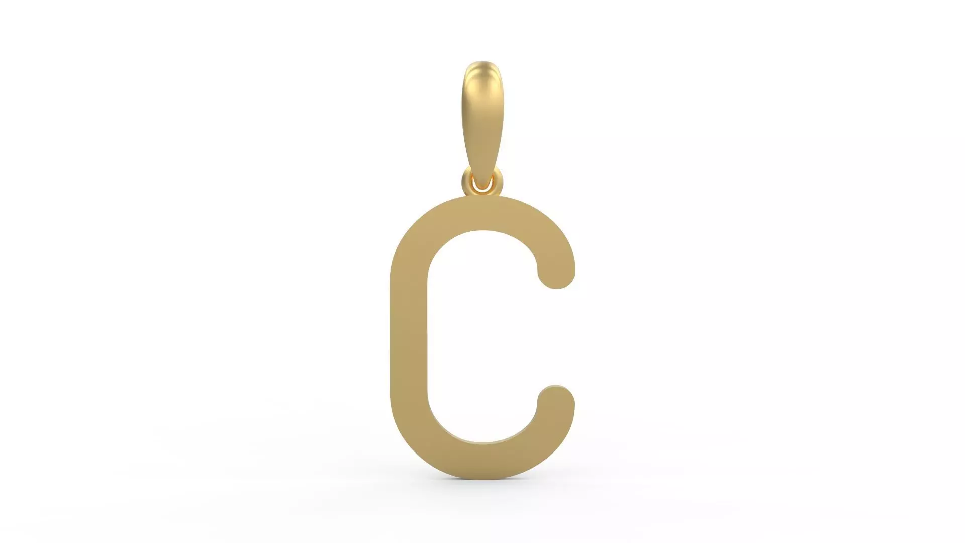 Initial Letters Pendant Likeguard C 3D print model_0