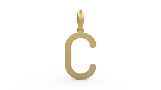 Initial Letters Pendant Likeguard C 3D print model