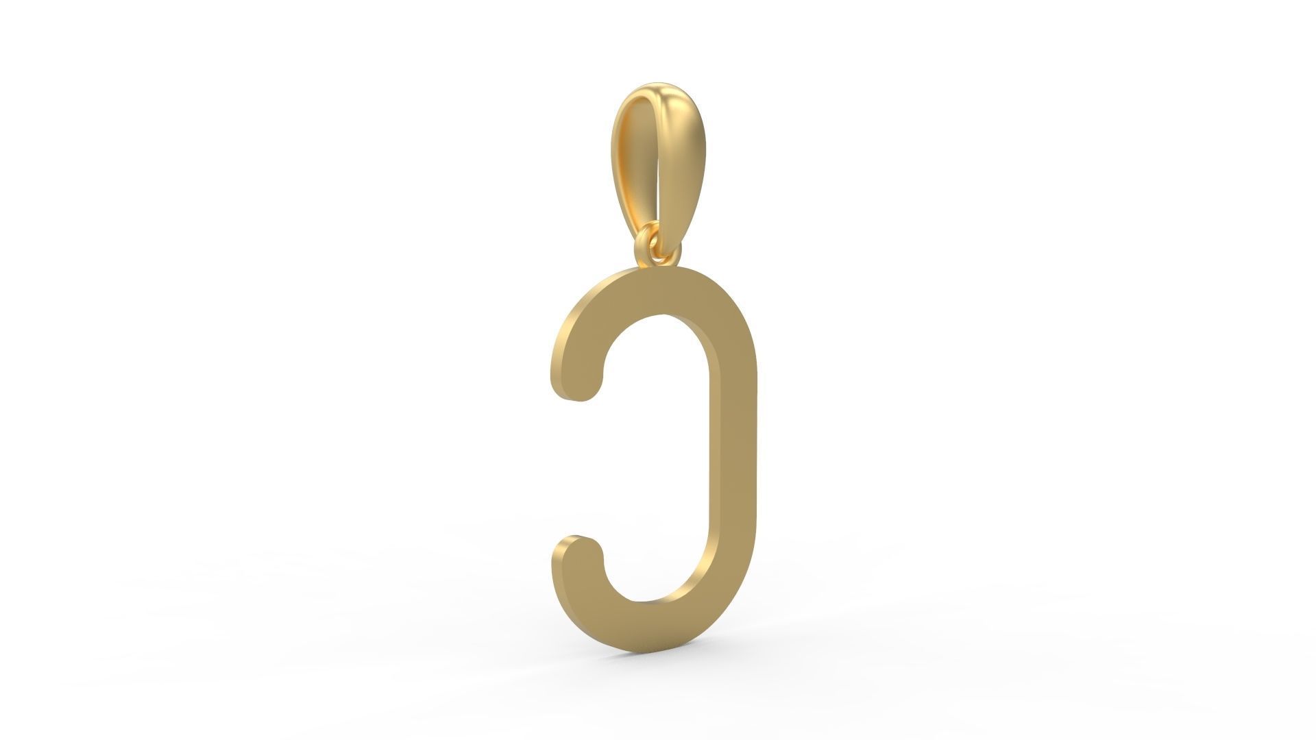 Initial Letters Pendant Likeguard C 3D print model_3