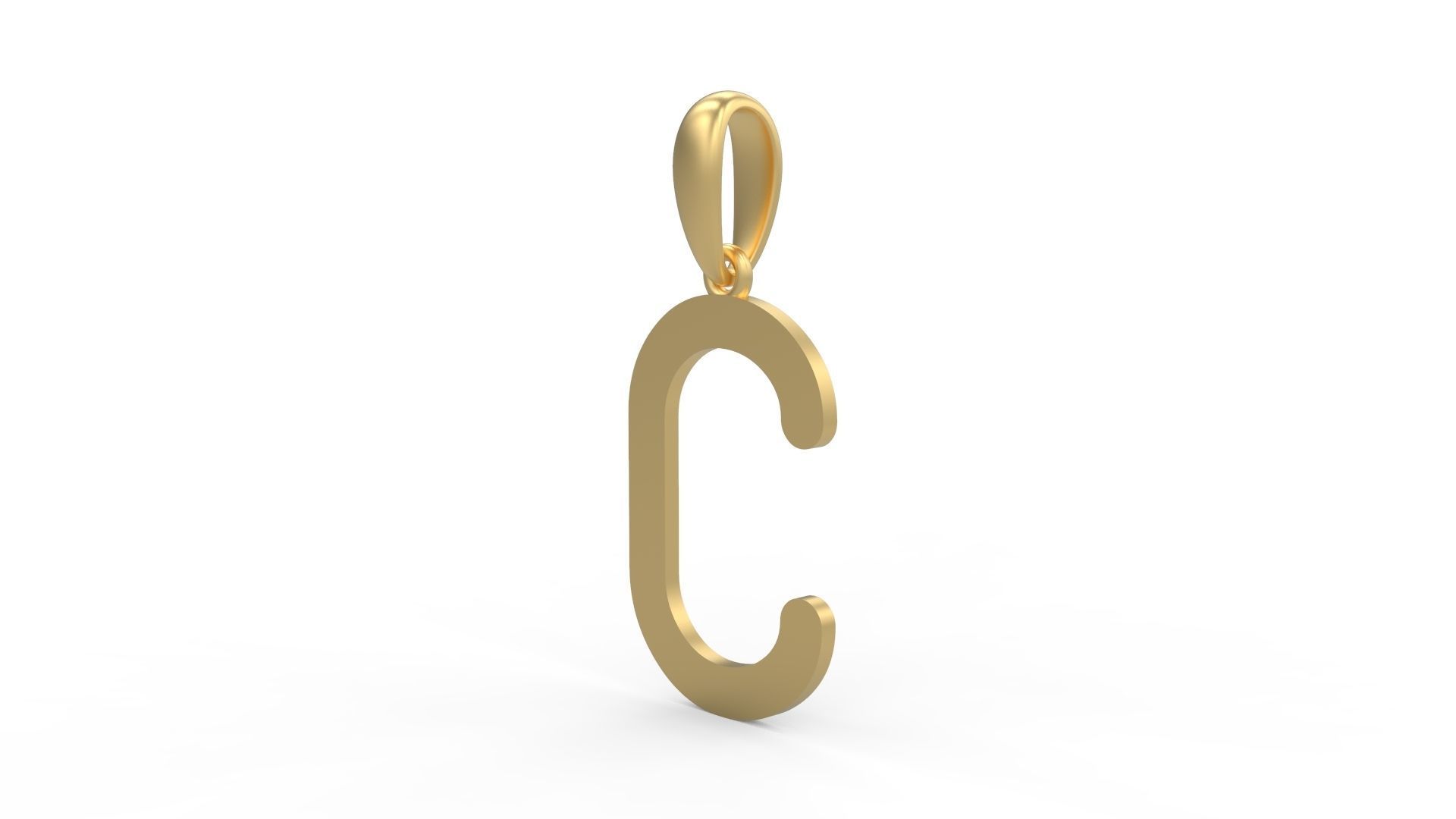 Initial Letters Pendant Likeguard C 3D print model_1