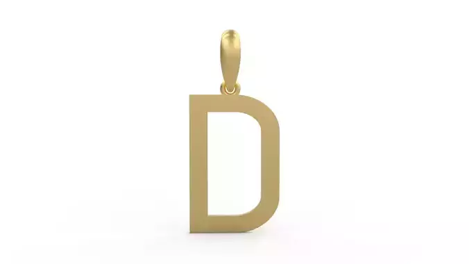 Initial Letters Pendant Likeguard D