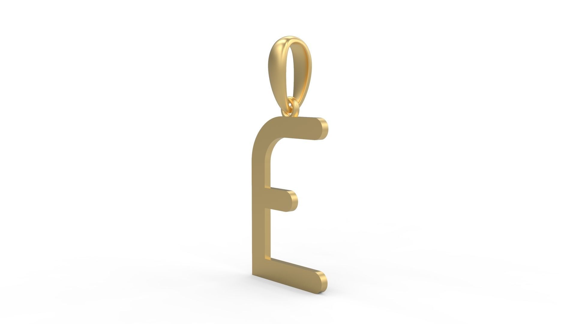 Initial Letters Pendant Likeguard E 3D print model_1