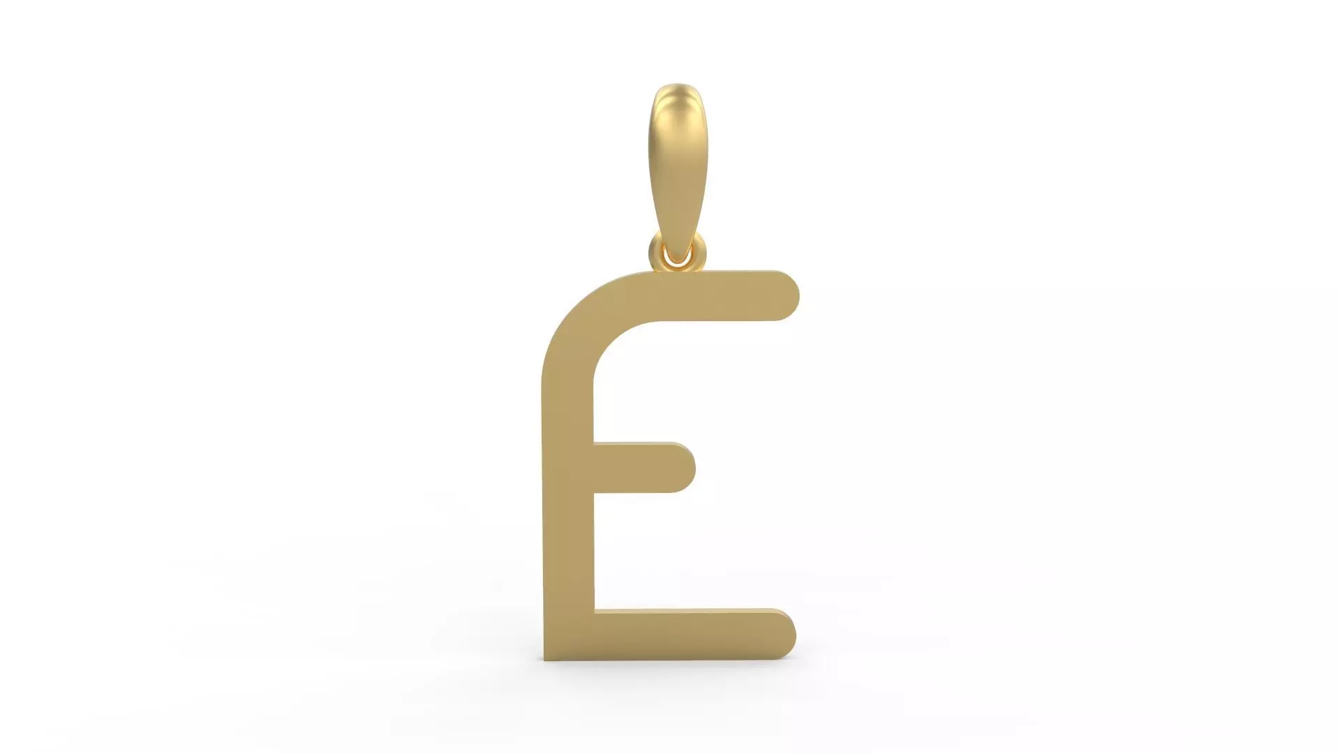 Initial Letters Pendant Likeguard E 3D print model_0
