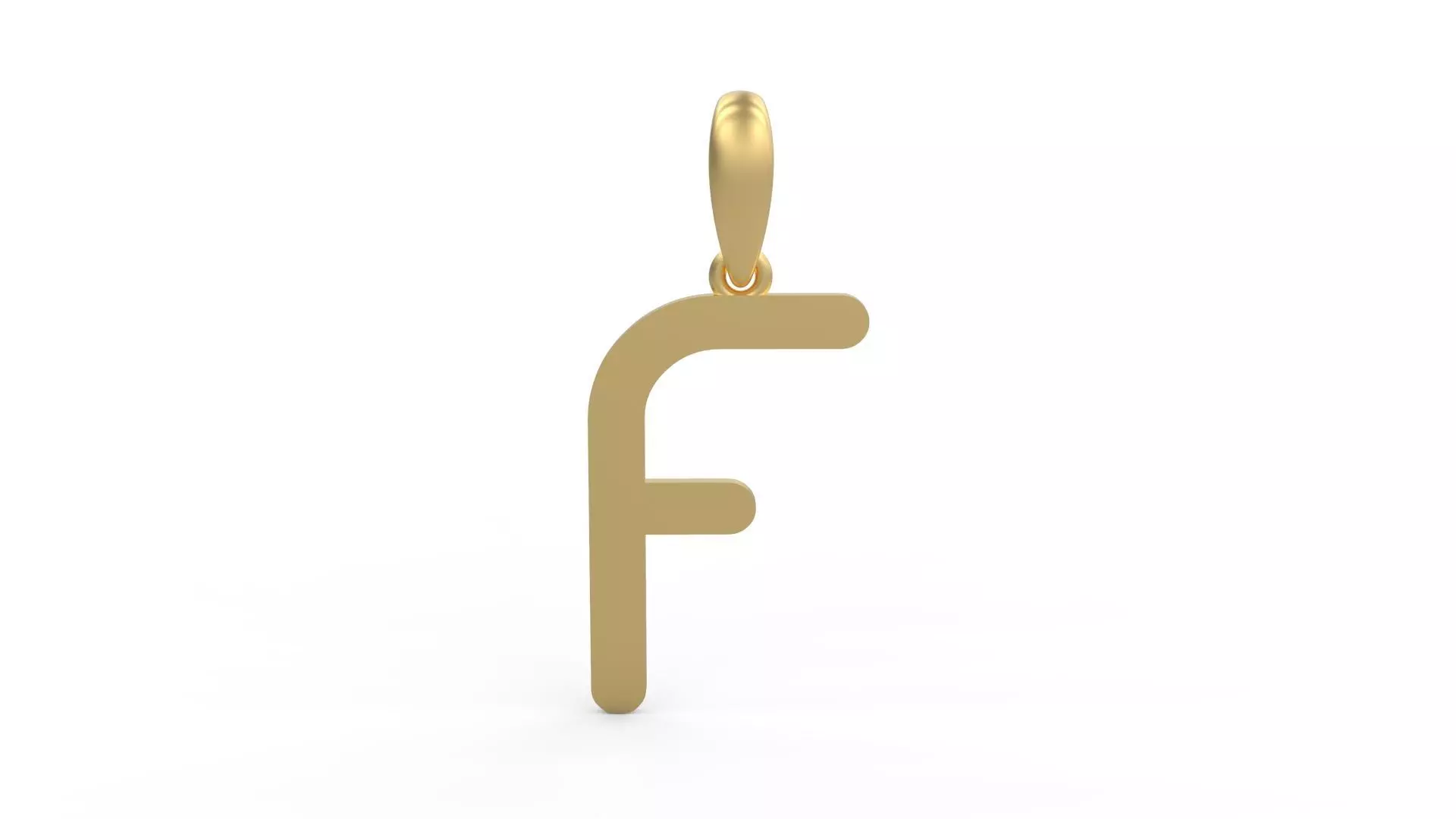 Initial Letters Pendant Likeguard F 3D print model_0