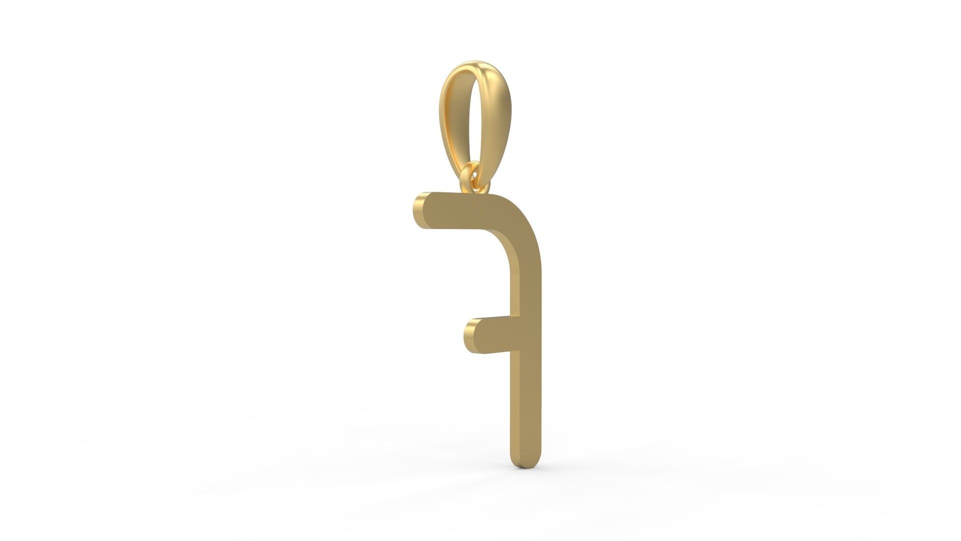 Initial Letters Pendant Likeguard F 3D print model_3
