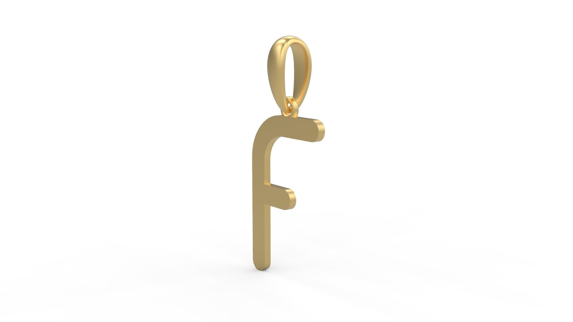 Initial Letters Pendant Likeguard F 3D print model_1