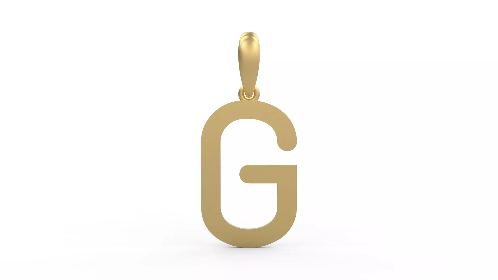 Initial Letters Pendant Likeguard G 3D print model_0
