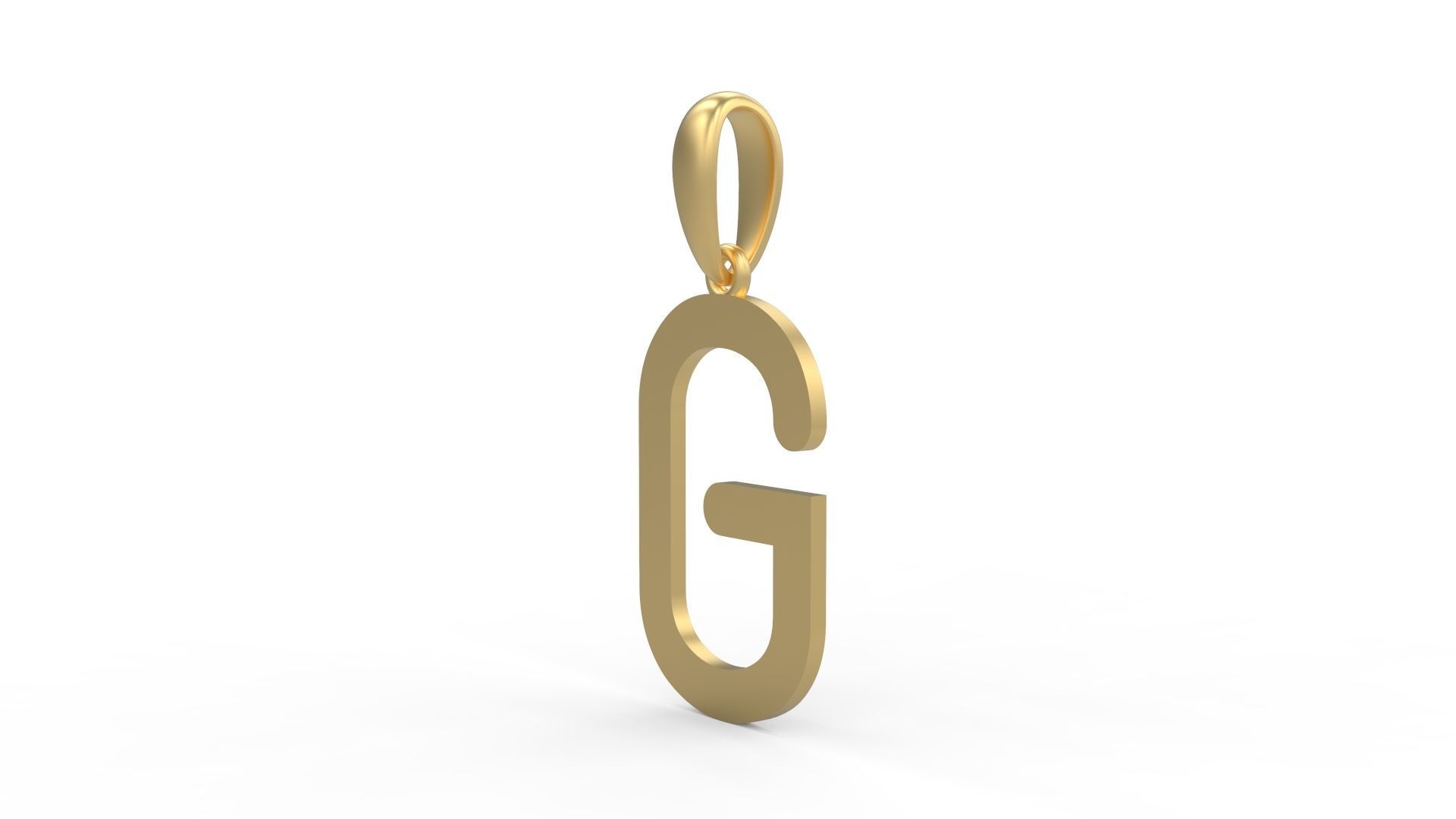 Initial Letters Pendant Likeguard G 3D print model_1