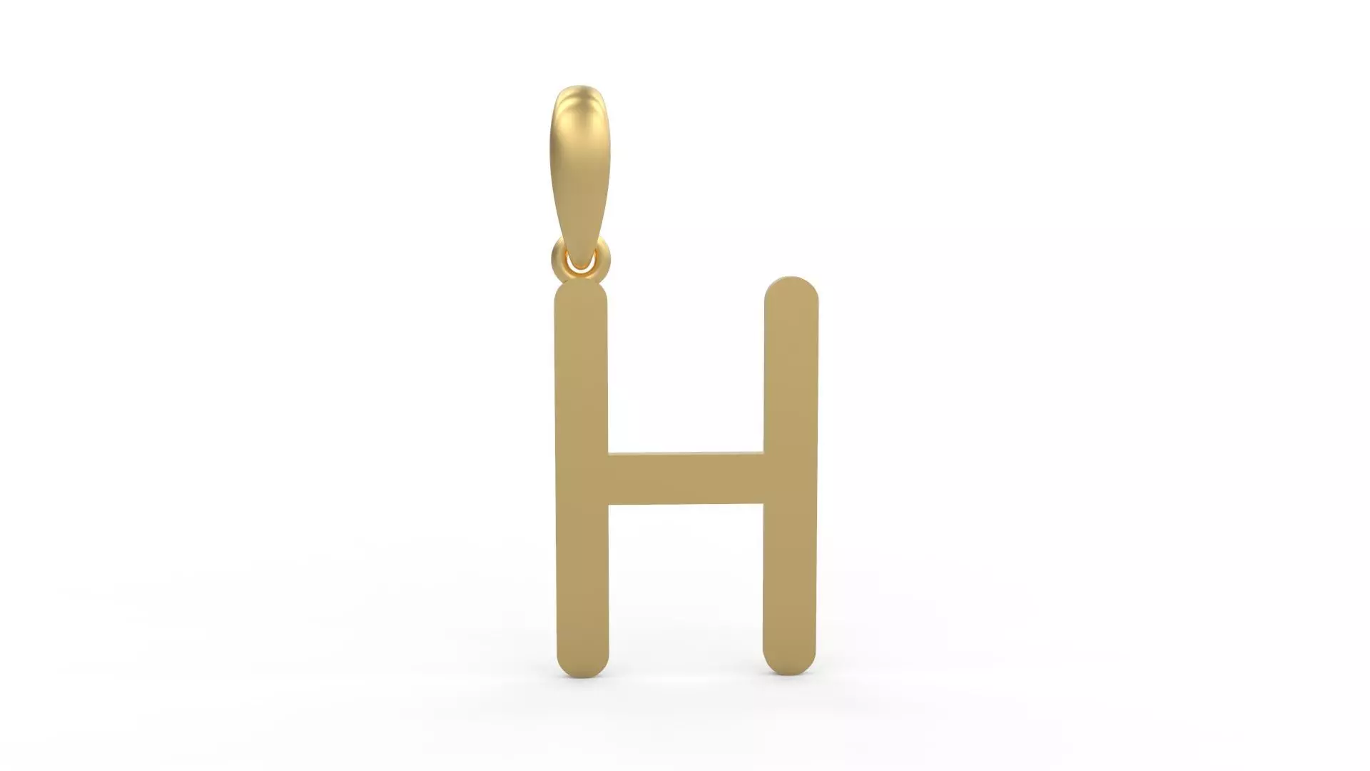 Initial Letters Pendant Likeguard H 3D print model_0