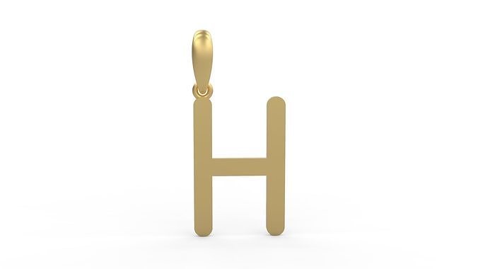 Initial Letters Pendant Likeguard H 3D print model