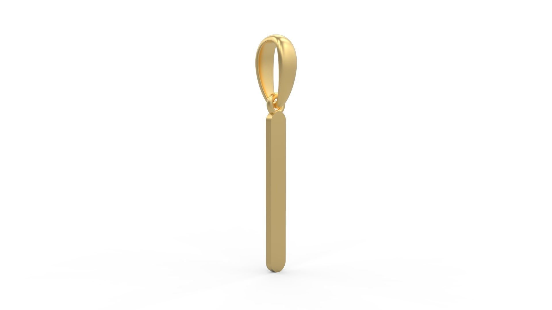 Initial Letters Pendant Likeguard I 3D print model_3