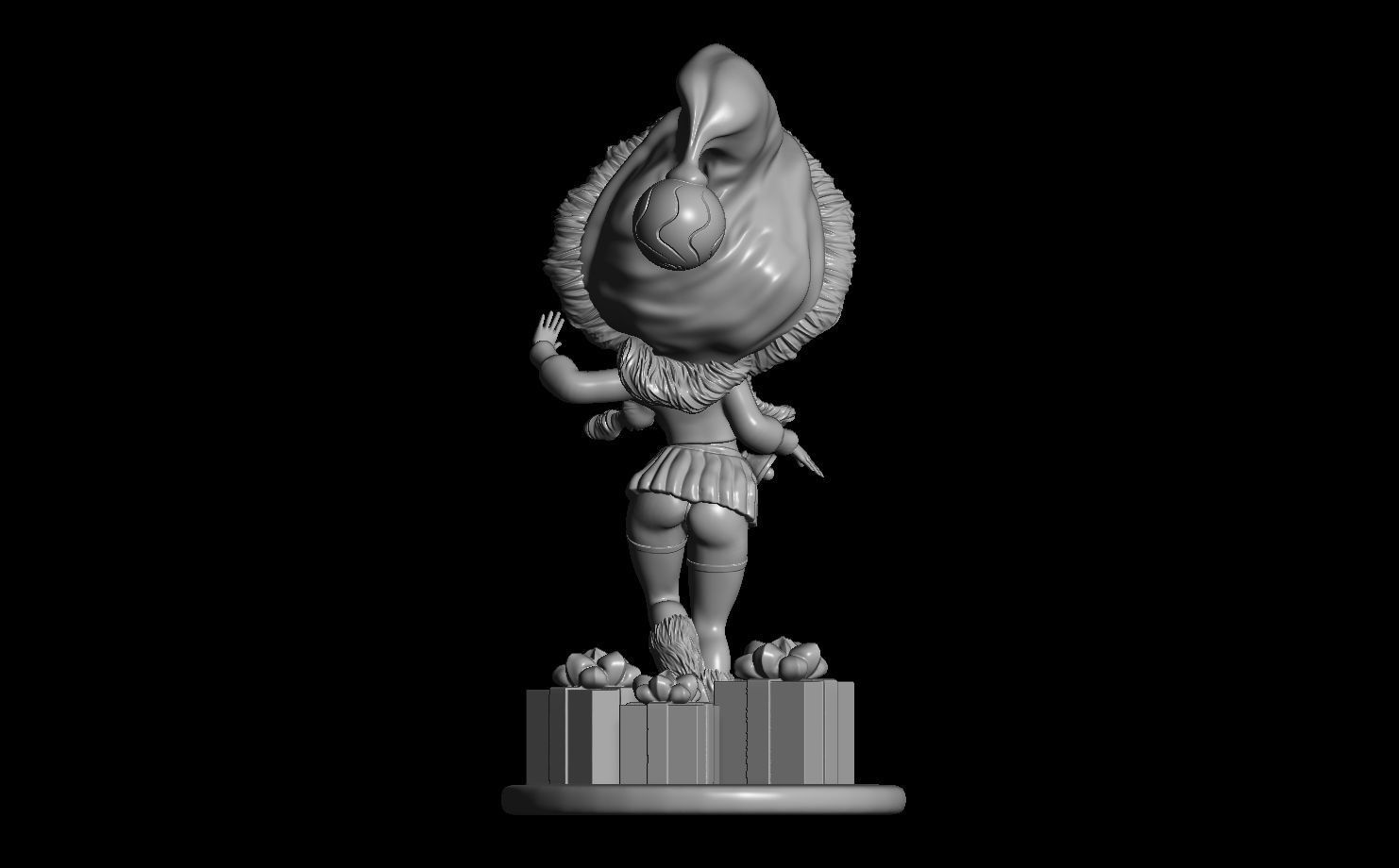 Naughty Chibi Christmas Elf   3D print model_5