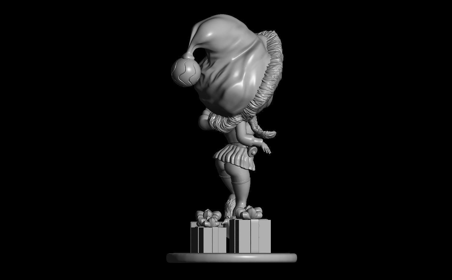 Naughty Chibi Christmas Elf   3D print model_6