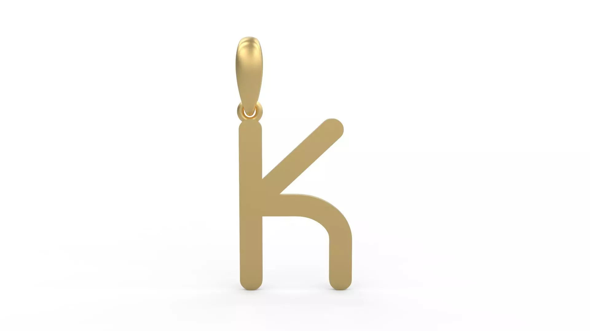 Initial Letters Pendant Likeguard K 3D print model_0