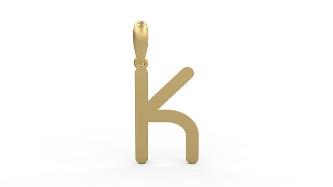 Initial Letters Pendant Likeguard K 3D print model