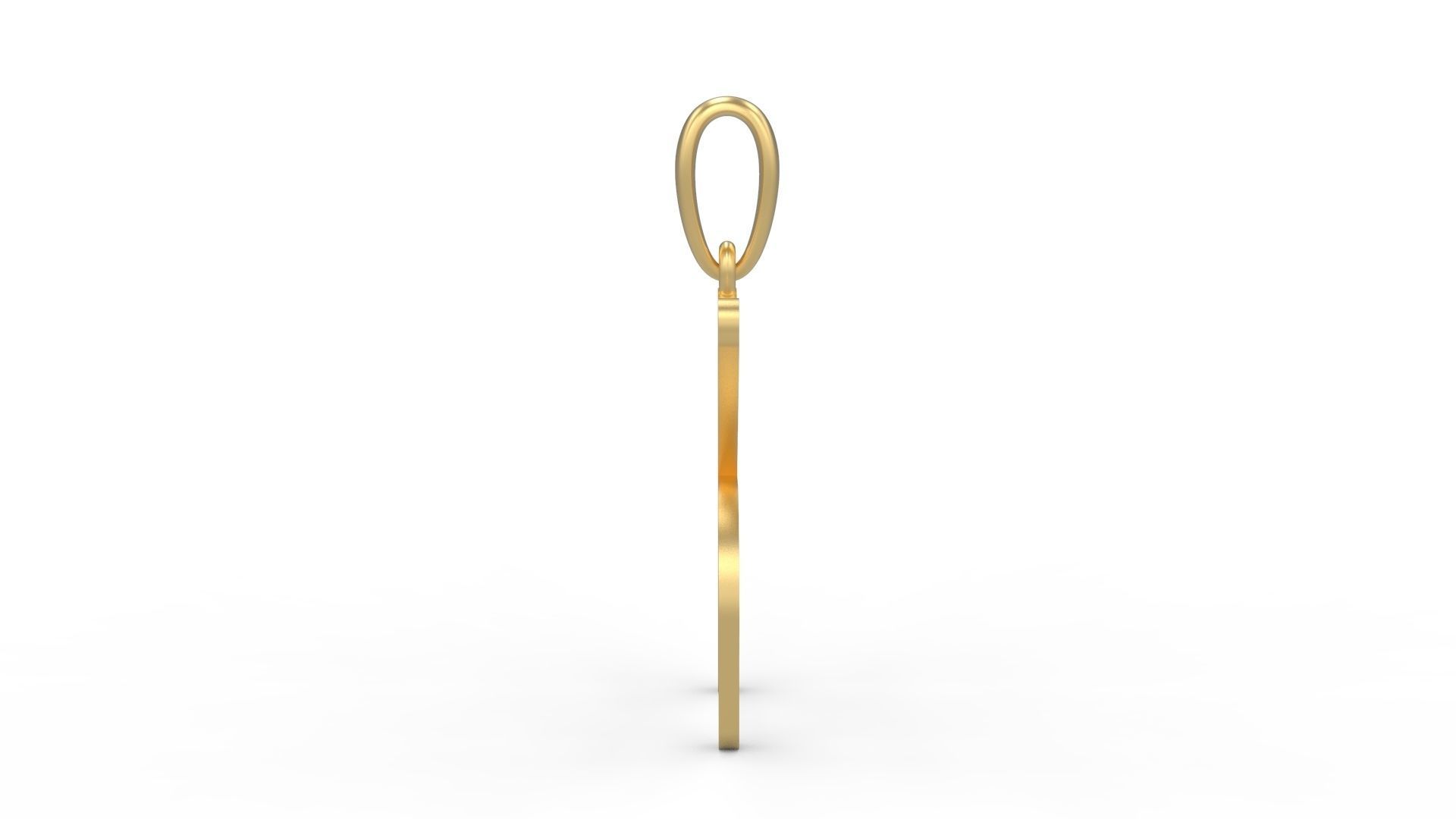 Initial Letters Pendant Likeguard K 3D print model_2