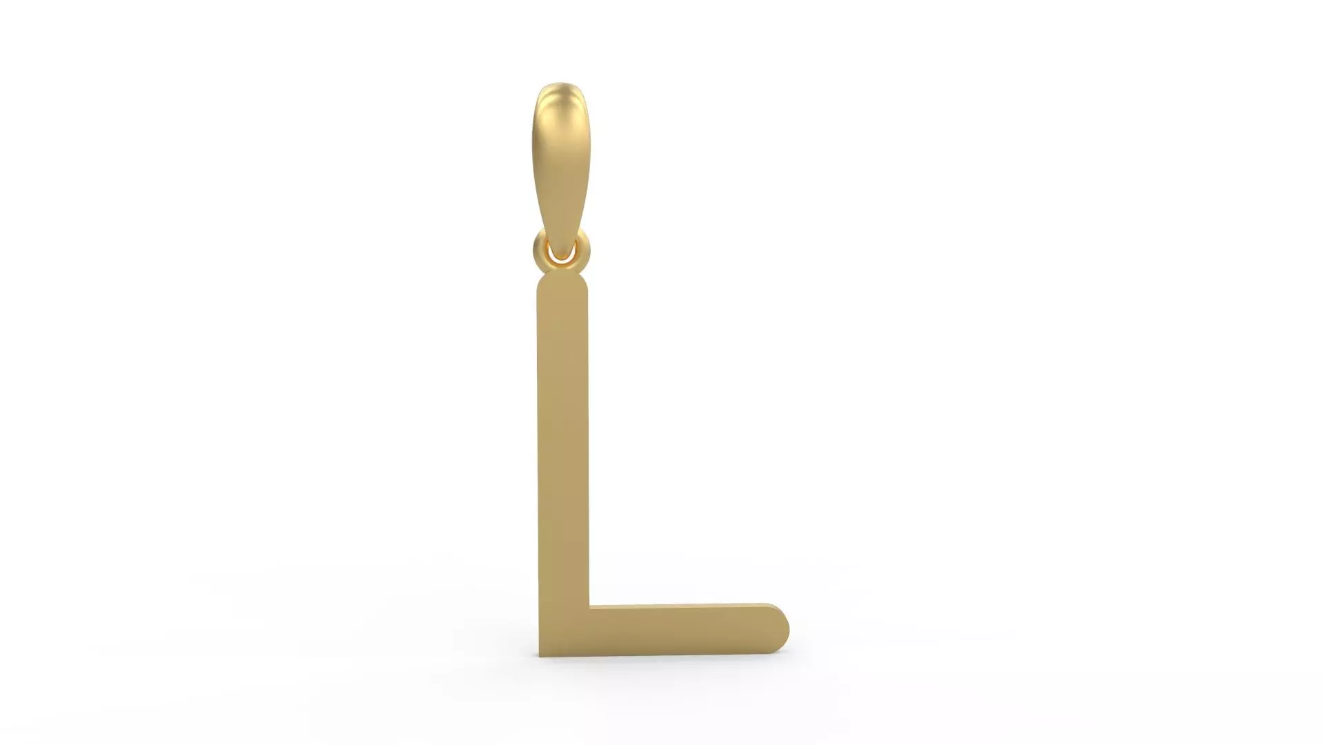 Initial Letters Pendant Likeguard L 3D print model_0