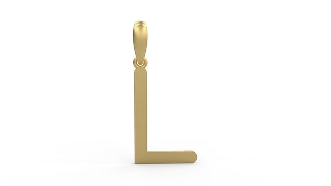 Initial Letters Pendant Likeguard L 3D print model