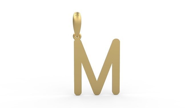 Initial Letters Pendant Likeguard M 3D print model