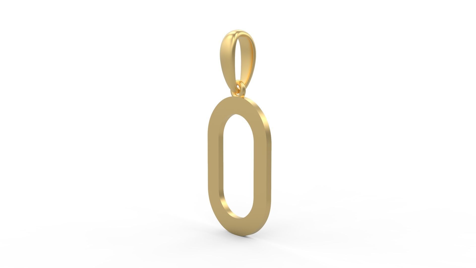Initial Letters Pendant Likeguard O 3D print model_1