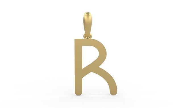 Initial Letters Pendant Likeguard R 3D print model