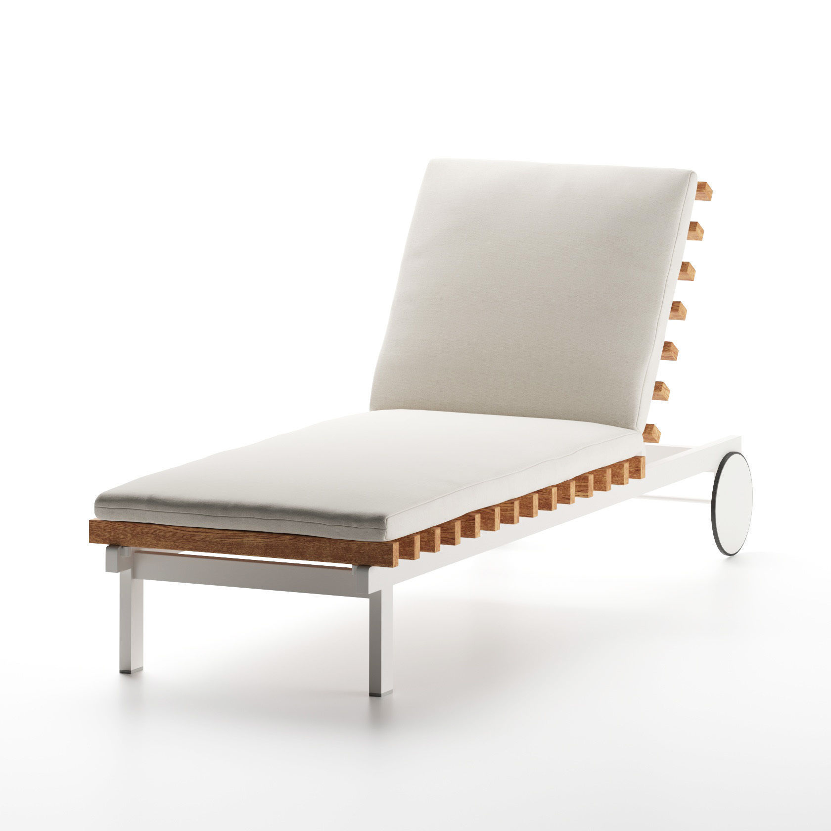 Perch Outdoor Sun Lounger 3D model_2