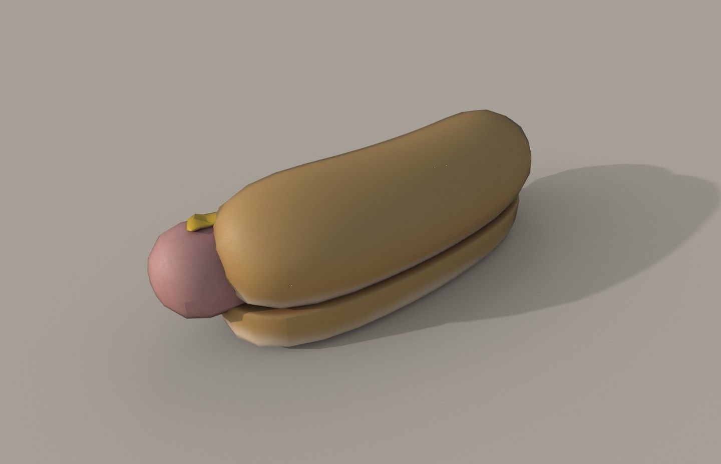 Hot dog building shop Low-poly 3D model_3