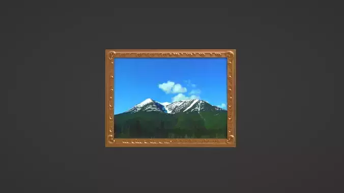Framed painting Mountains