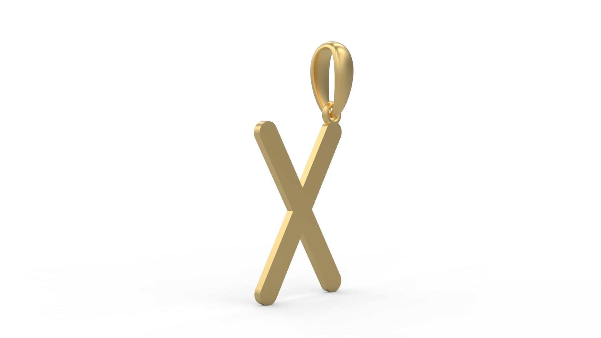 Initial Letters Pendant Likeguard X 3D print model_3