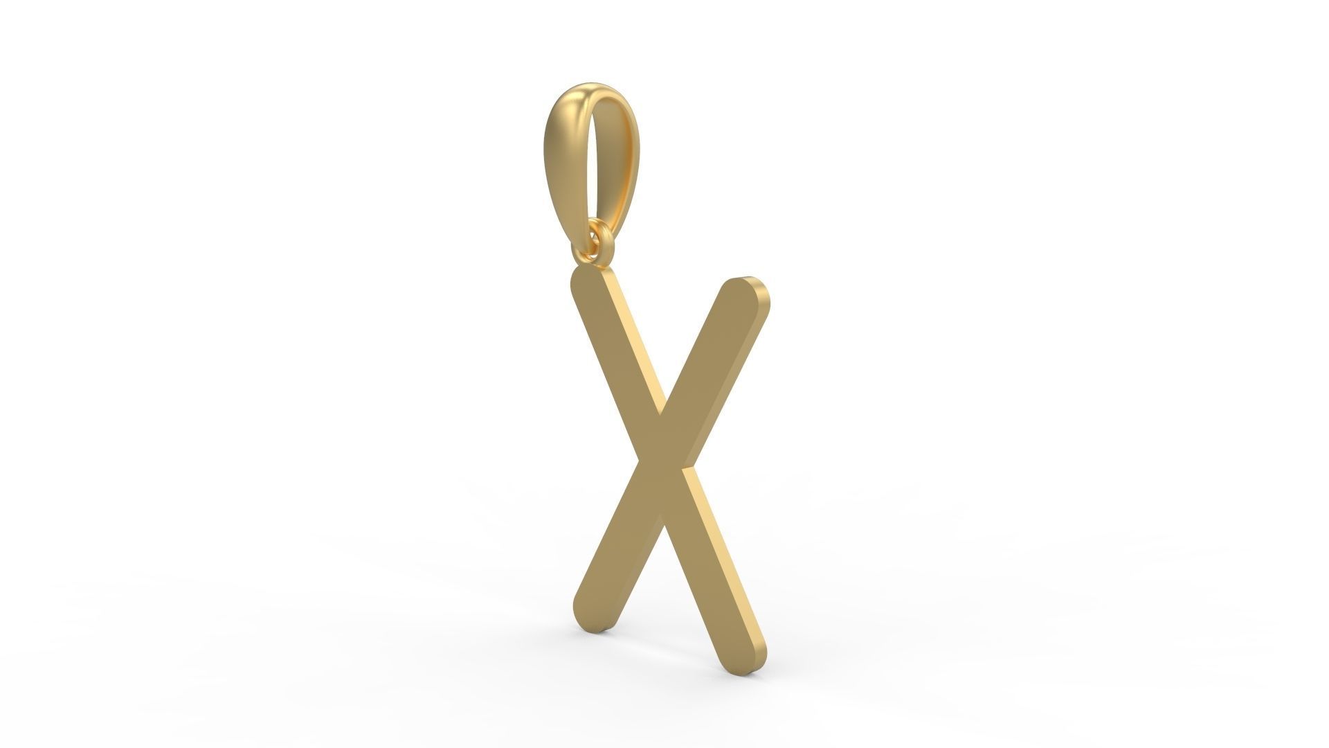 Initial Letters Pendant Likeguard X 3D print model_1