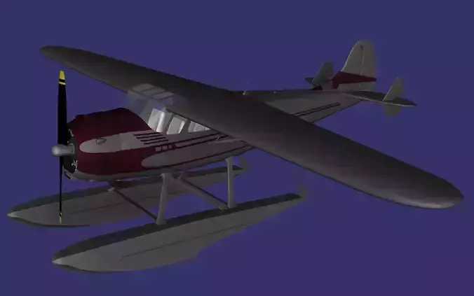 Cessna 195 Businessliner floats version