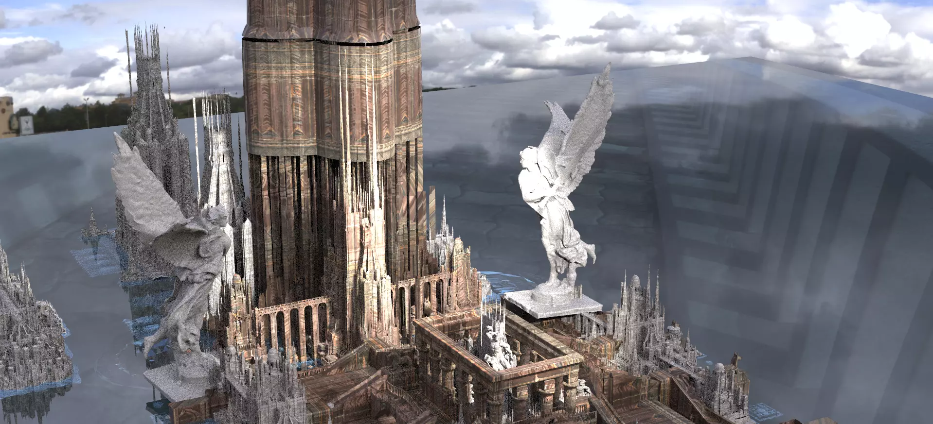 Crystal palace high noon Kit bash 3D model_0