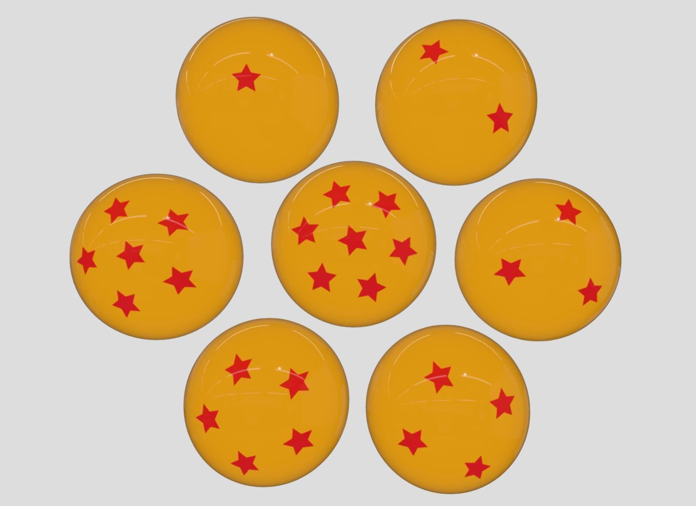 Dragon-Ball Low-poly 3D model_3