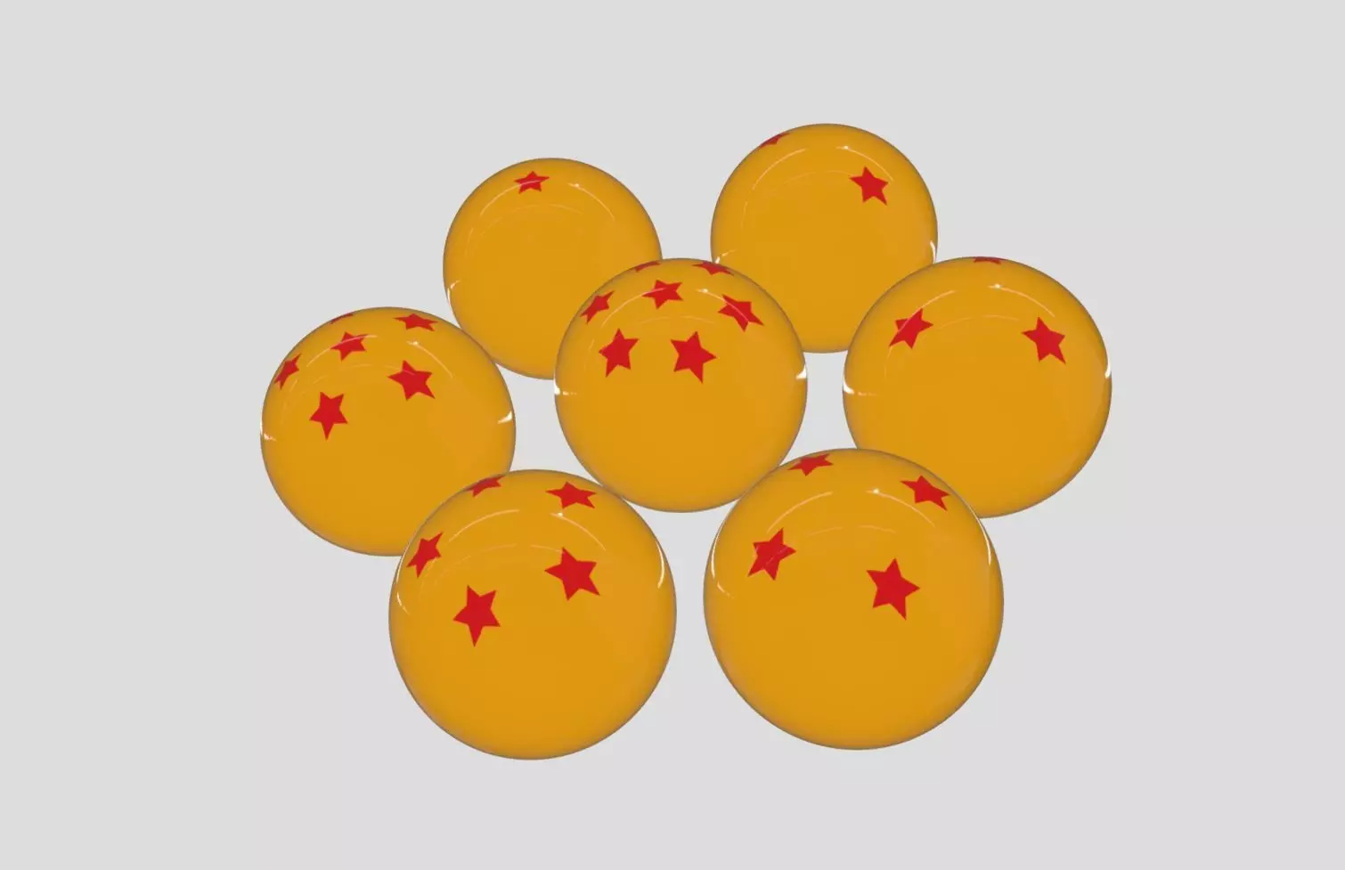 Dragon-Ball Low-poly 3D model_0