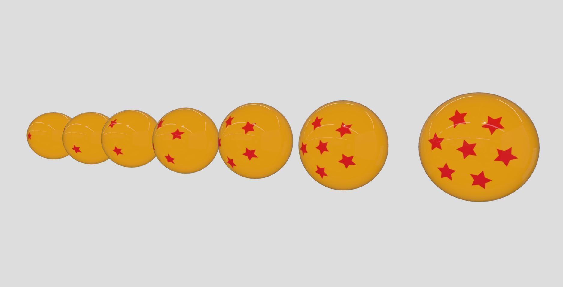 Dragon-Ball Low-poly 3D model_7