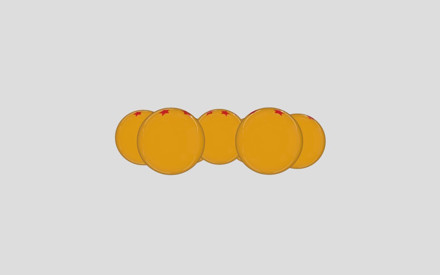 Dragon-Ball Low-poly 3D model_5