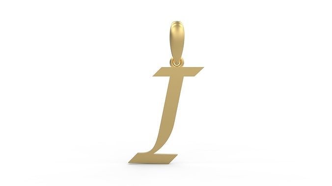 Initial Letters Pendant Lucida I 3D print model
